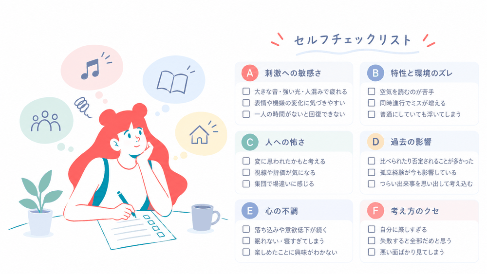 生きづらさの原因がわかるセルフチェックリスト