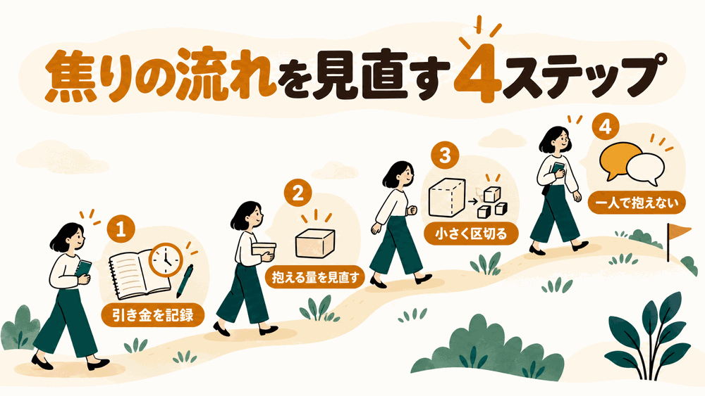焦りを繰り返さないために!自分の引き金を知って整える