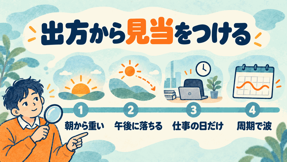 モヤの出方で原因の見当をつける!