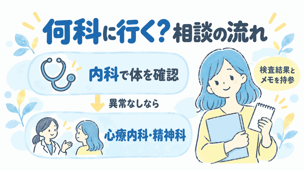 何科に行けばいい？ストレスで息苦しいときの受診の目安